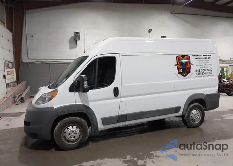 2018 Ram Promaster 2500 High Roof 136 Wb z USA, uszkodzony, nr VIN 3C6TRVCG6JE112648